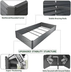 anleolife 8x4x1.5ft rectangular raised garden bed kit, quartz on a desk or shelf