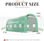 king bird premium 15x7x7 ft greenhouse for outdoors on a desk or shelf
