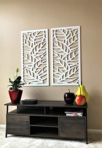 vima (leaf veins) decorative wall art panel shown in use