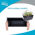 birdrock home 2pk metal railing planter box | on a desk or shelf