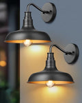 dewenwils 2 pack gooseneck barn outdoor wall light, main product view