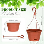 roshtia 20 pcs 10 inch hanging baskets for shown in use