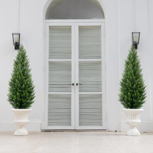 vitalismo 5ft artificial cedar trees set of 2, package contents