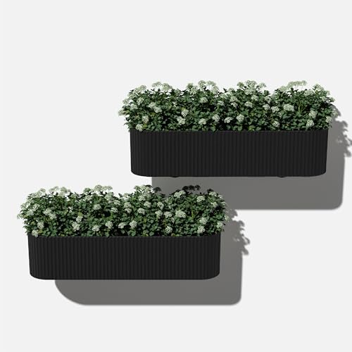 veradek demi series railing planter - round window, view 9