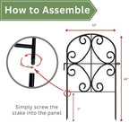 shoplala garden fence border animal barrier (10 panels), front angle view