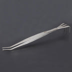 2 in 1 Bonsai Tweezers with Root Rake, 8.3 inch Stainless Steel Gardening Tongs for Plant Care, Repotting, and Precision Weeding, Anti-Slip Grip Tool for Beginners and Enthusiasts