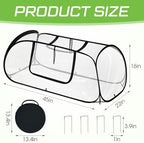 raised garden bed foldable clear pvc greenhouse covers shown in use