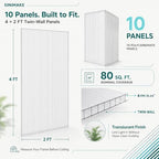 sinimaka 10-pack polycarbonate greenhouse panels, 4 x 2 shown in use