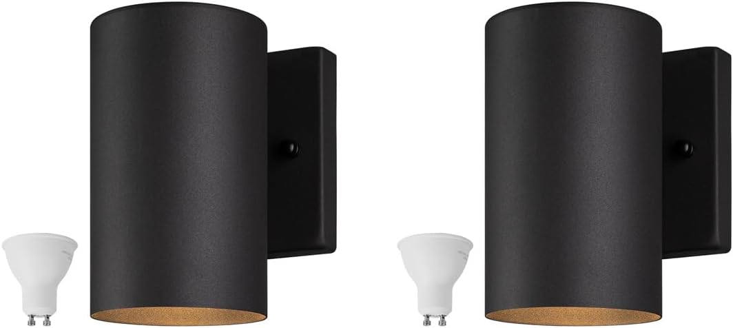 mirrea 7" modern outdoor porch wall light, matte, main product view