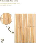 4ft x 13ft natural bamboo slat screening roll, close-up detail