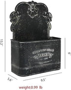 all chic black metal wall planter - outdoor shown in use