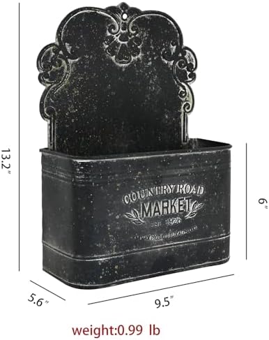 all chic black metal wall planter - outdoor shown in use