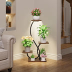 bacekoll plant stand with grow lights 4 tier showing dimensions
