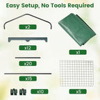 giantex mini greenhouse indoor outdoor, 27" x 19" showing dimensions