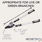 kings county tools tree trimmer loppers with 26", side view