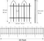 thealyn garden fence 24" h x 24" w on a desk or shelf