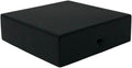 Nuvo Iron Eazy Cap™ Flat Pyramid Post Cap - Galvanized Powder Coated Steel, Black, 3.5" x 3.5"