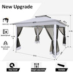 cobizi 12x12 pop up gazebo on clearance, close-up detail