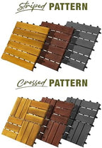 acacia interlocking deck tiles, 12in, 9pcs outdoor flooring, view 11