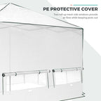 eagle peak replacement cover for 12x8 portable walk-in, side view