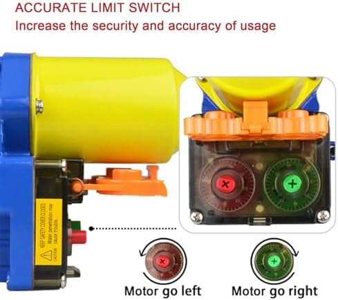 greenhouse roll up motor 100w dc 24 v showing dimensions