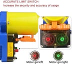 greenhouse roll up motor 100w dc 24 v showing dimensions
