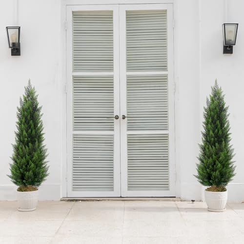 vitalismo 4ft artificial cedar trees set of 2, package contents