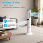 tabu evaporative air cooler, portable swamp cooler, 47"h showing dimensions