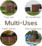 knocbel privacy screen solid wood decorative fences air, view 9