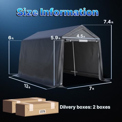 advance outdoor 7x12 ft 2 roll up doors shown in use