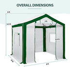 eagle peak 8x8 portable walk-in greenhouse, pop-up indoor, close-up detail