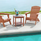 happygrill adirondack outdoor side table patio 2-tier square, side view