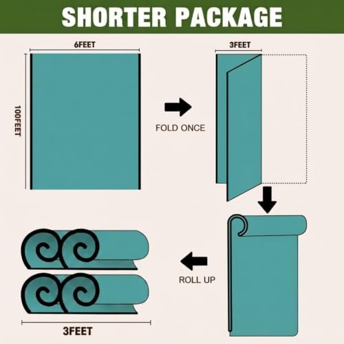 40% 6ft x 400ft shade cloth roll with showing dimensions