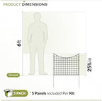 zippity 25in h black metal fence, diy fence, package contents