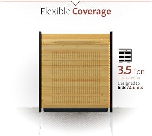 enclo richmond privacy screen, cedar wood, diy no on a desk or shelf