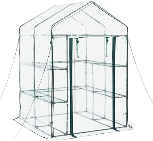 vevor walk-in greenhouse, 54" x 54" x 77.2", view 9