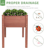 48x24x30 inch raised garden bed with legs, elevated on a desk or shelf