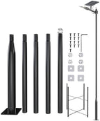 JAYNLT 16.5 Ft Heavy Duty Metal Street Light Pole, Outdoor Lamp Post | Adjustable street light pole,suitable for solar street lights, sturdy pole for parking lots and farm,light not included