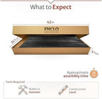 enclo aspen privacy screen, charcoal wood diy no on a desk or shelf