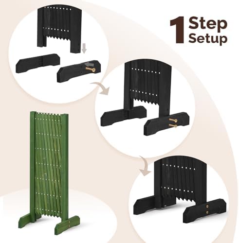 vingli 2 packs expandable garden fence, 27.55in freestanding on a desk or shelf