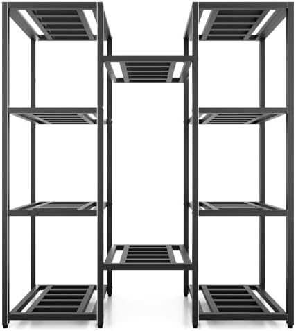 metal heavy duty plant stand indoor outdoor,10 tier shown in use