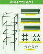 tomato cages,square tomato plant stakes support cages trellis, view 9