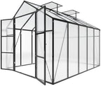 greenhouse for outdoors 8x10x7.8ft, polycarbonate greenhouse with stronger on a desk or shelf