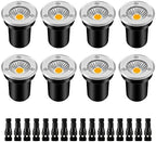 zuckeo low voltage landscape lighting led well lights, main product view
