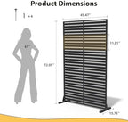 72" privacy screen outdoor privacy fence panel for showing dimensions