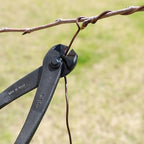 wazakura bonsai wire cutter 7.7in, hand forged japanese on a desk or shelf
