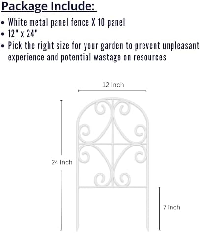 shoplala animal barrier (10 panels) 12x24in rustproof white shown in use