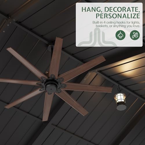 jocisland 12x24x9.5 ft cedar wood carport with galvanized, package contents