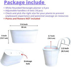 lalagreen outdoor rail planter (11.8 in, 8 pack) shown in use