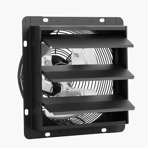 vevor 12 inch exhaust fan, wall mounted attic, view 9